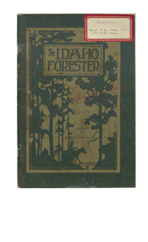 A School of Forestry publication about the lumber industry in Idaho. 