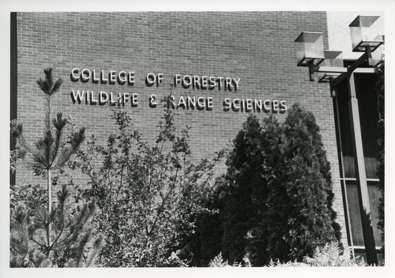 A photo of the College of Forestry, Wildlife and Range Sciences Building.