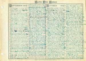 September-October Daily Diary