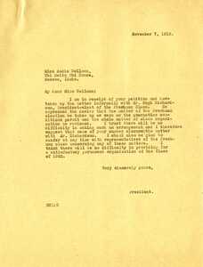 President Lindley responds to a petition from students regarding student elections held during quarantine.