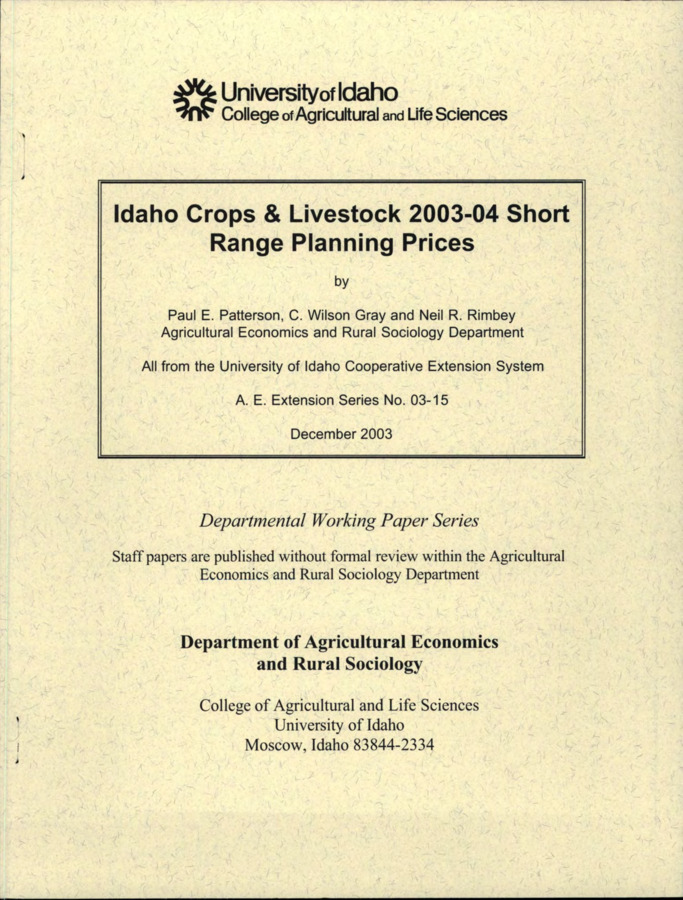 Commodity prices can vary significantly within the marketing year as well as between years. Crop prices tend to be lowest at harvest and strengthen throughout the year as the temporary imbalance between supply and demand is reduced. Livestock prices follow similar trends that are tied to management and marketing decisions (eg. weaning calves and selling them in the fall, culling decisions before winter feeding and others) that result in supply and demand imbalances.