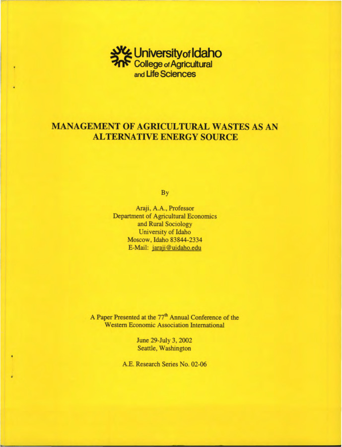 The objective of this study is to evaluate the simultaneous effect of these variables on the optimal quantity of manure that satisfies the nutrient requirements for crops in different rotation systems at least cost and to estimate the maximum distance manure can be transferred from its source to the receiving field to equate it hauling and application cost to the cost of using synthetic fertilizers.