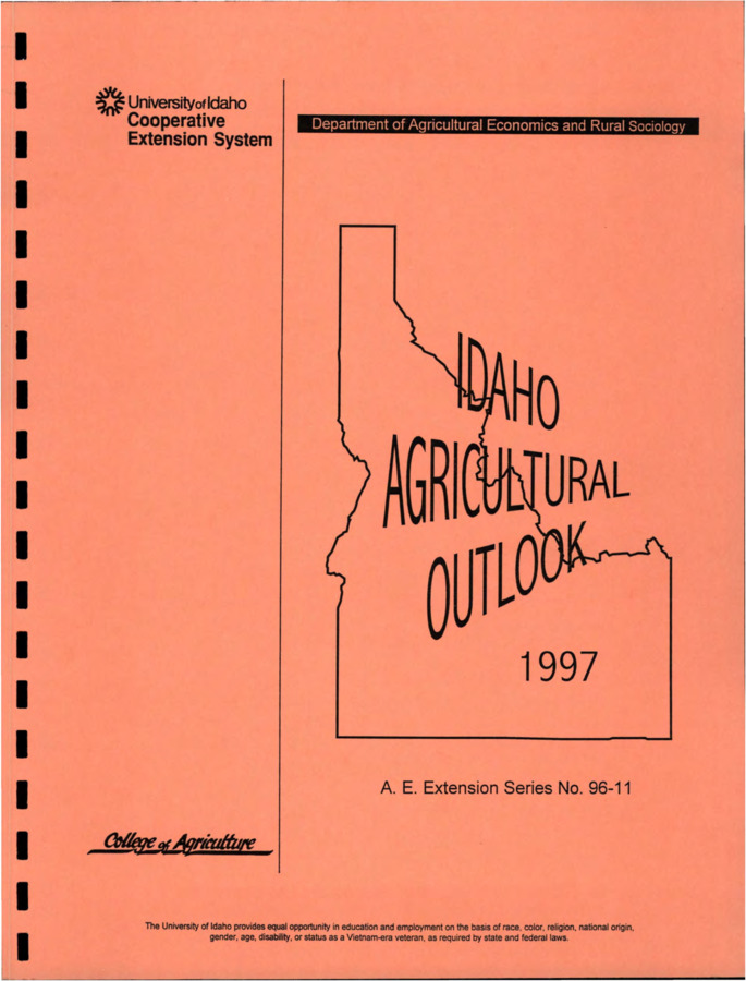 Economic conditions in the nonagricultural economy of Idaho significantly affect economic conditions in the agricultural economy of the state.