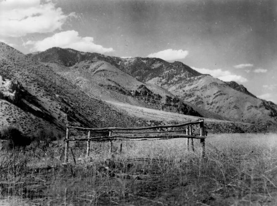 Graves at the Mormon Ranch on Middle Fork of the Salmon River in the Salmon-Challis National Forest.
