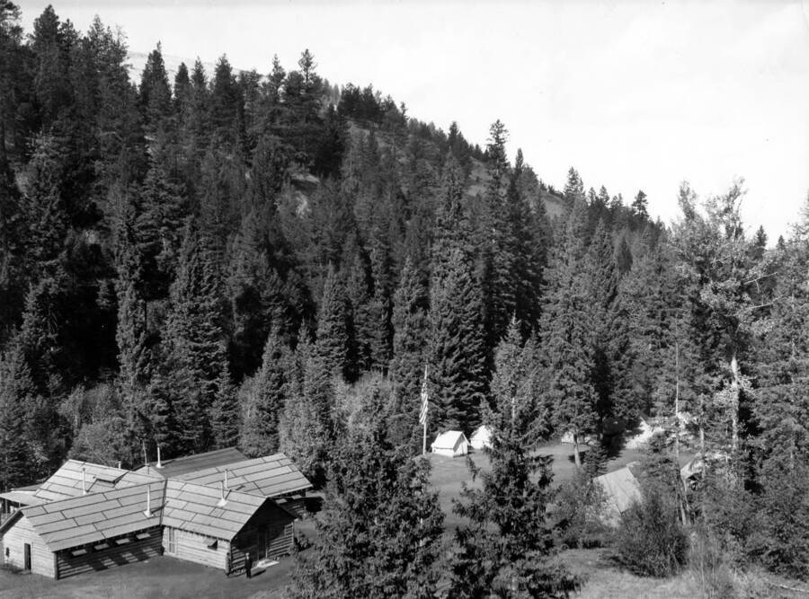 A view of the Burnt Fork Civilian Conservation Corps Camp (F-12).