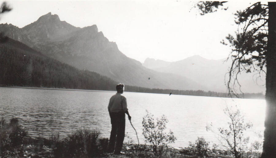 Photo text: 'Stanley Lake in Stanley Basin. Headwaters of the Salmon River. Juley 28, 1939.' This image is part of a Rivers and Harbors series.