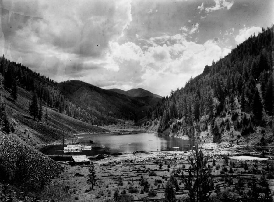 This one time boomtown (1890's) is currently underwater in Roosevelt Lake.