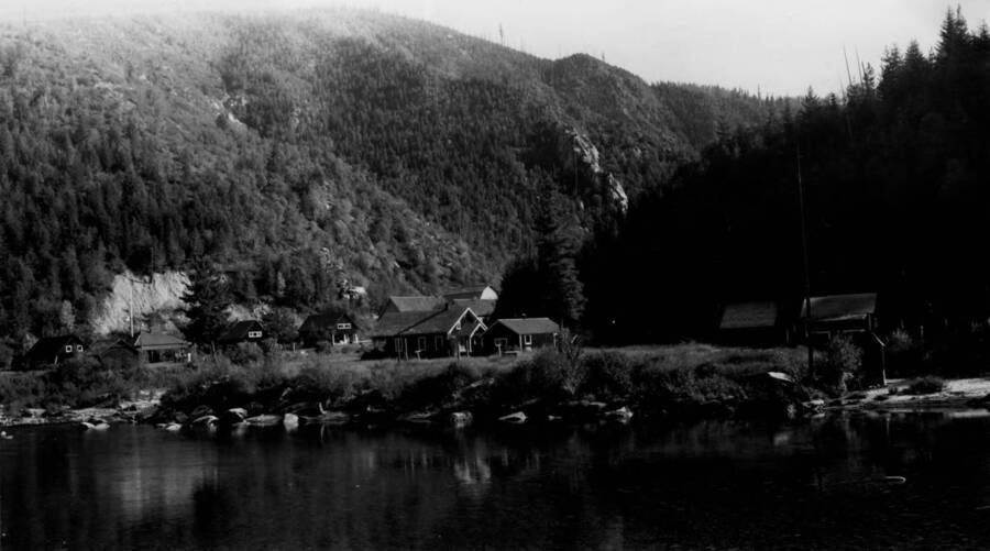 Bungalow Ranger Station, North Fork of the Clearwater River and valley