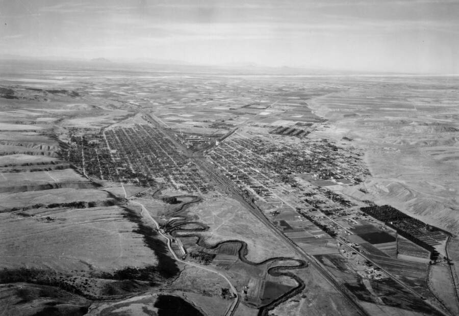 This image is part of a series of aerials taken by the Army Air Corps.