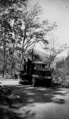 Wolter Truck maintain Salmon River Road after construction