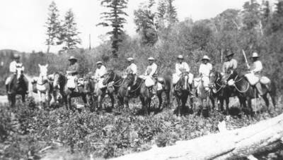 Photo text: 'Leon L. Anderson, Rodent control crew foreman, for the Fort Hall Indian Reservation.' This image is part of a report by the United States Department of Agriculture Biological Survey on predation and pests.