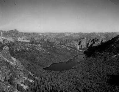 Ship Island Lake in Salmon River Mountains