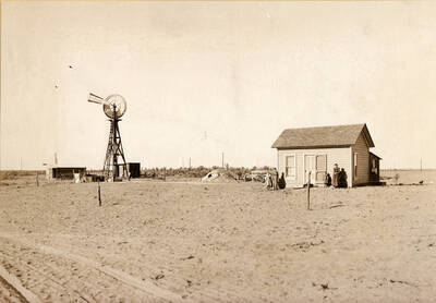 Photo text: 'Homestead NE from Heyburn, Idaho.' Note: This image is part of records for Bureau of Reclamation projects.