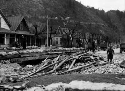 Flood damage related to 1910 fire, Placer Creek