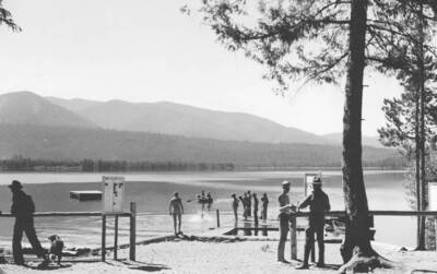 This is image is part of a photo album dated in the 1930's.