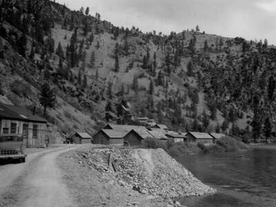 CCC Camp F-103 on Salmon River below Shoup near Pine Creek