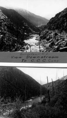 CCC Camp from Bungalow Ranger Station, North Fork of Clearwater River