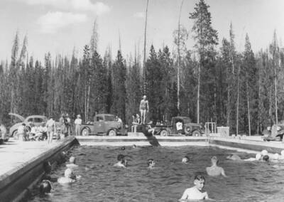 This is image is part of a photo album dated in the 1930's.