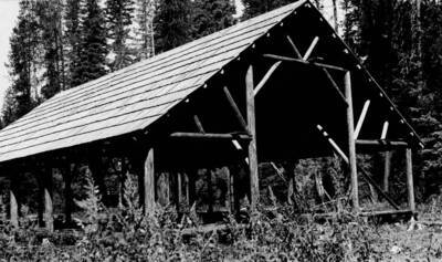 Powell Ranger Station, barn