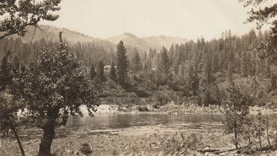 Photo caption: 'New home of Sarah Miller, Kooskia, Idaho, July 25, 1928.' This image is part of a report to the Commissioner of Indian Affairs, C.H. Burke, on the Fort Lapwai Indian Agency and School.