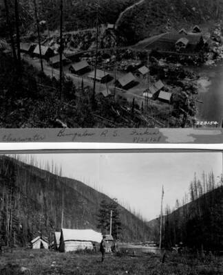 Bungalow Ranger Station from above and with ranger