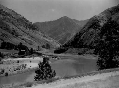 The Salmon River Road above Riggins in the Salmon-Challis National Forest