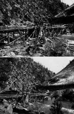 Bridge construction over Crove Creek