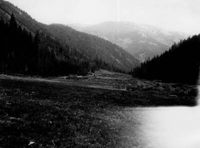 Fire patrol plane coming into Big Creek Landing Field