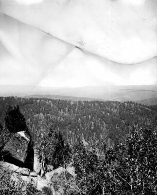 A view of the northern Chamberlin Basin form Root Knob Lookout in the Salmon-Challis National Forest.