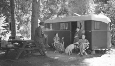 This is image is part of a photo album dated in the 1930's.