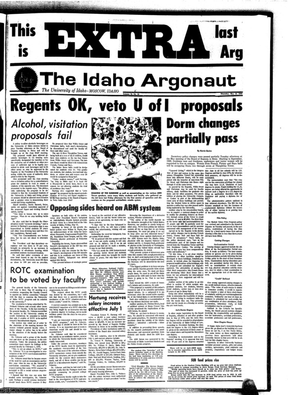U of I vs. Air Force Academy (pg 3, c1) | University of Idaho Board of Regents (pg 1, c1) | University of Idaho vs. Weber State University (pg 3, c1)