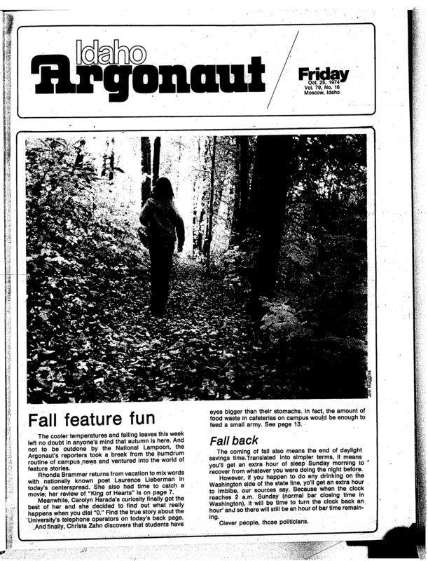 The Argonaut - October 25, 1974