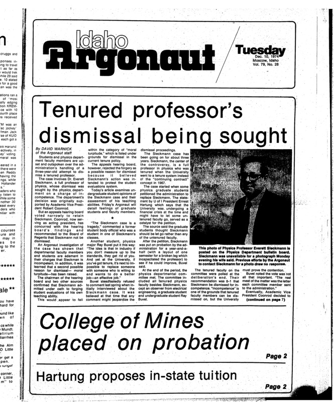 The Argonaut - December 10, 1974