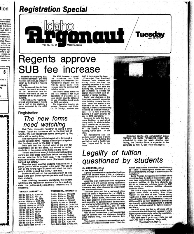 The Argonaut - January 14, 1975