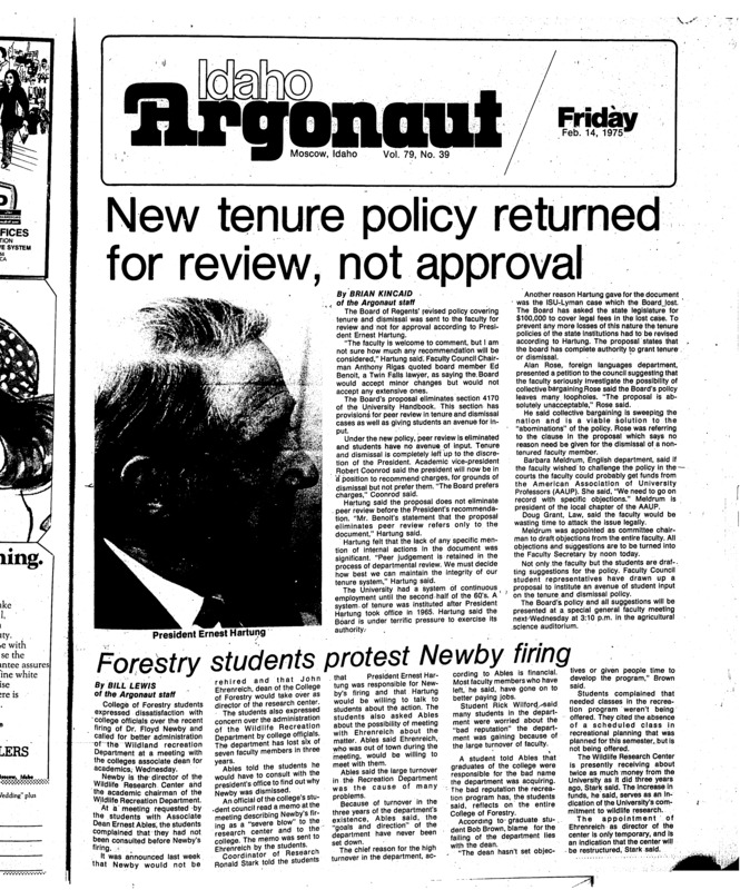 The Argonaut - February 14, 1975
