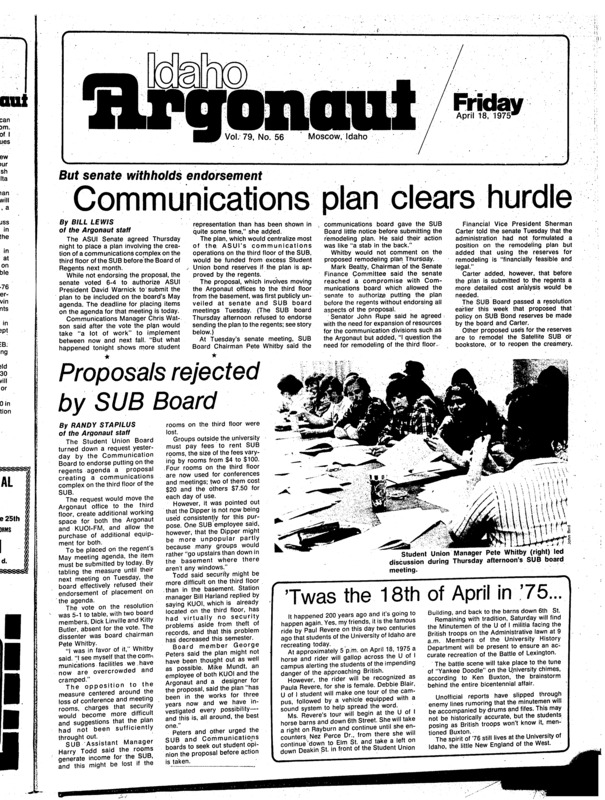 The Argonaut - April 18, 1975