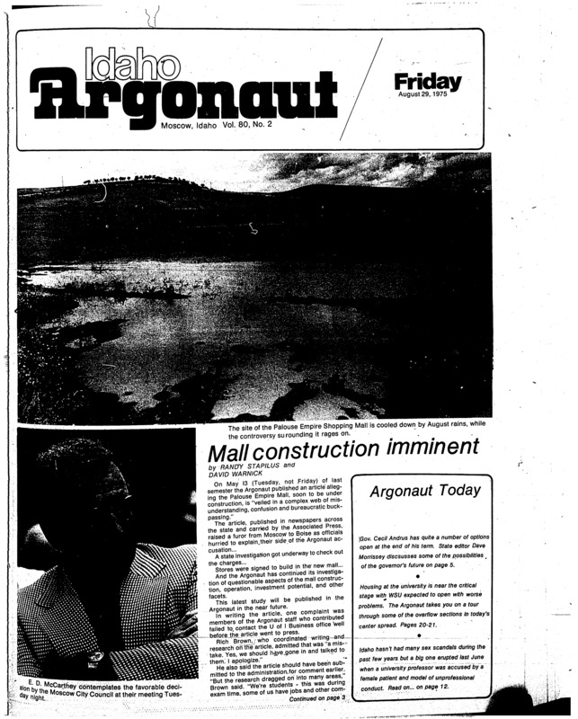 The Argonaut - August 29, 1975