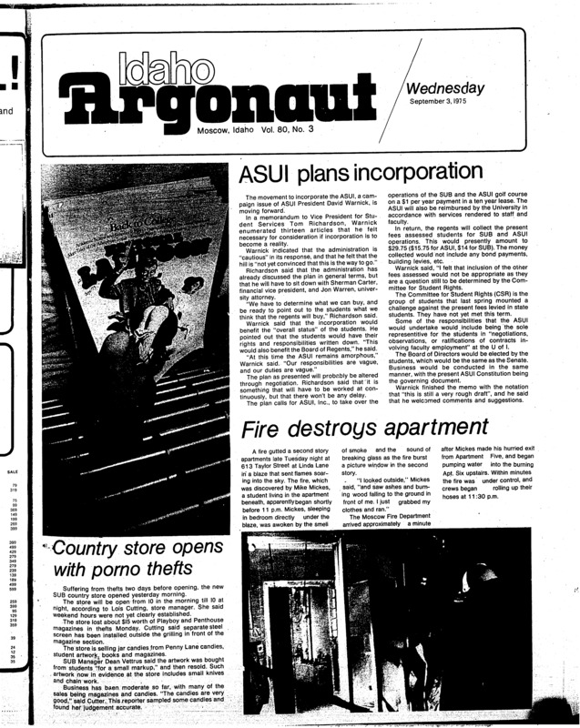The Argonaut - September 03, 1975