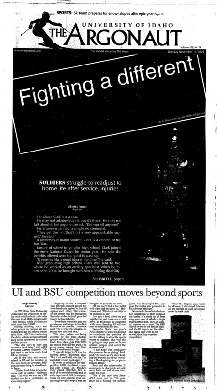 UI and BSU competition moves beyond sports; First snow: Ski film amps up team's excitement for new season (p10); NFL union to pay $28.1M (p11);
