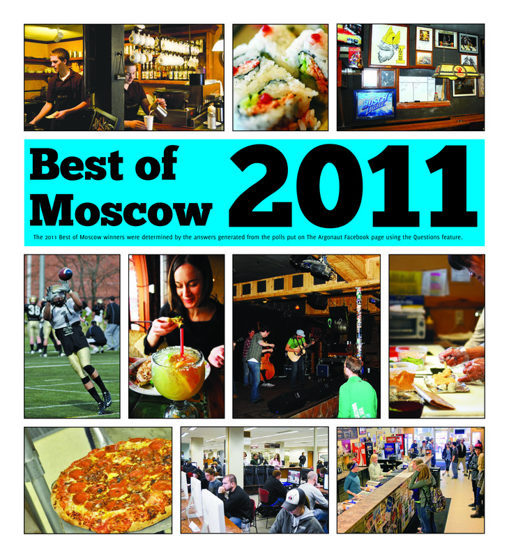 Best of Moscow 2011; Game days are tradition (p10); Affordable Sushi: Red Bento wins best Asian foods (p11);