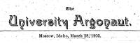 Masthead from Argonaut 1903