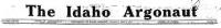 Masthead from Argonaut 1927
