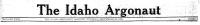 Masthead from Argonaut 1929