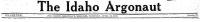 Masthead from Argonaut 1930