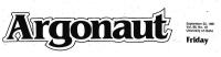 Masthead from Argonaut 1981