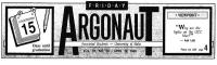Masthead from Argonaut 1989