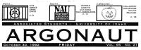 Masthead from Argonaut 1992