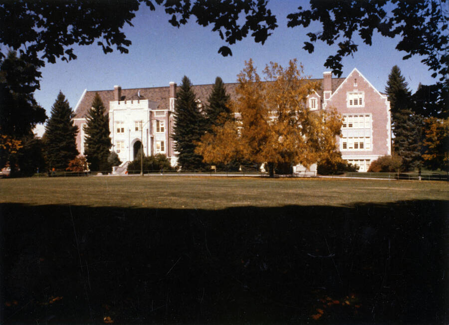 A color photo of the Life Science Building.