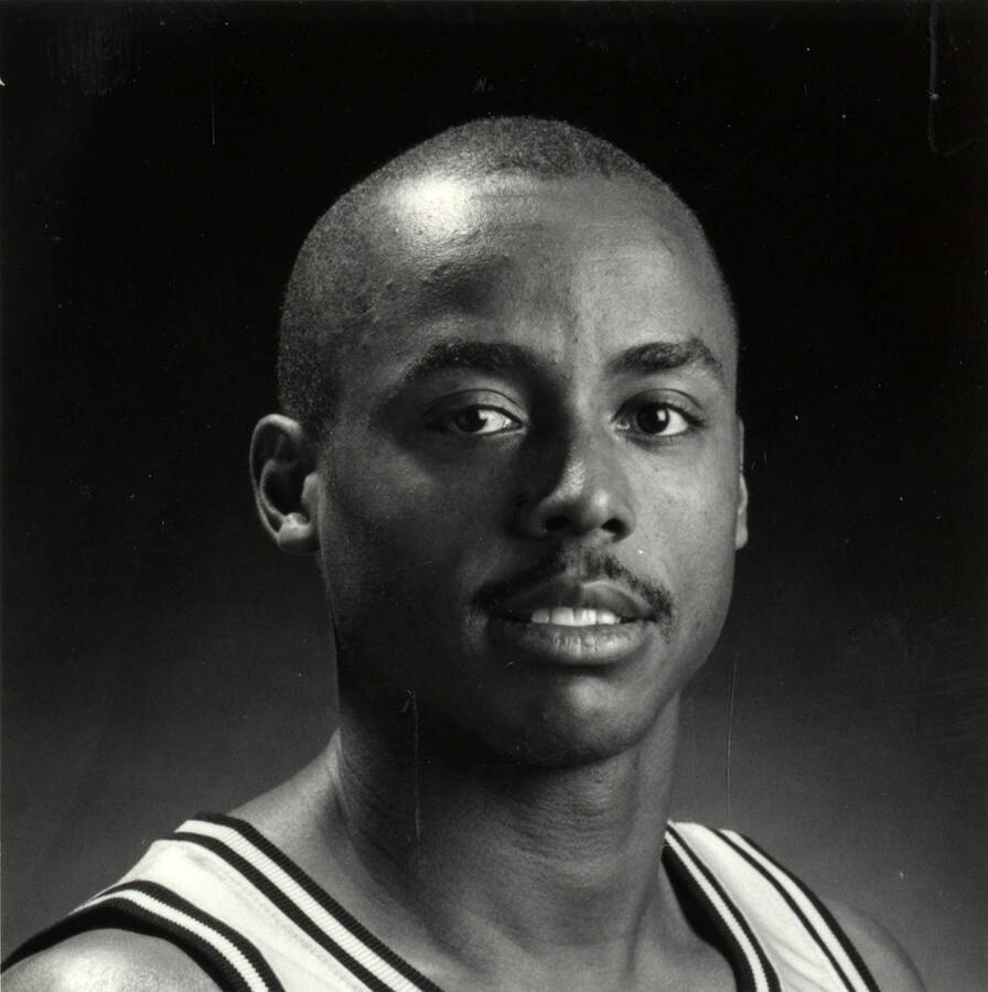 Portrait of Jerry Carter, Guard, 1987-88 season.
