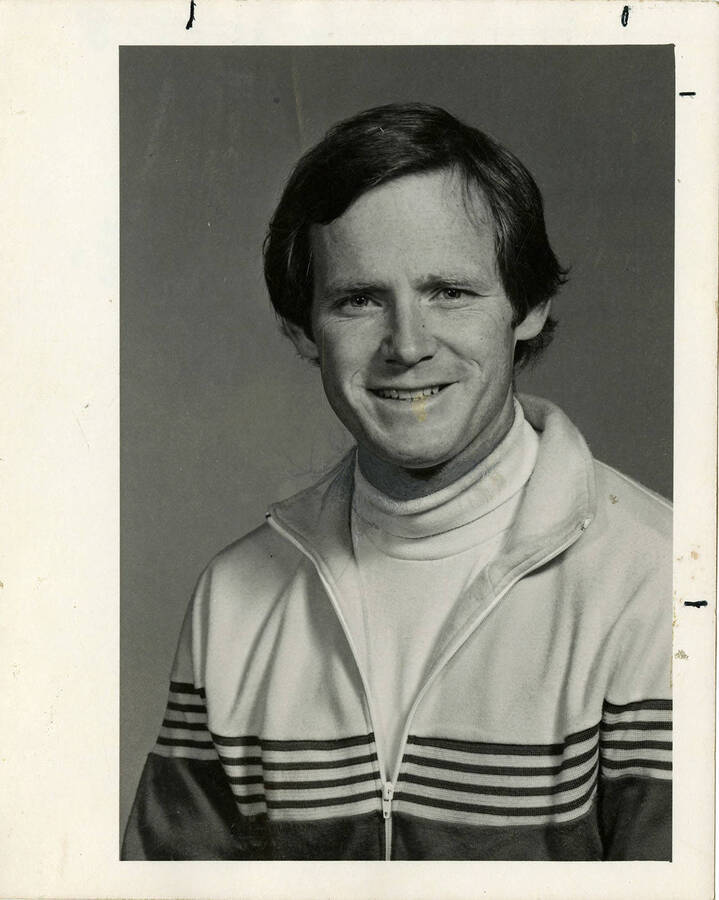 Portrait of Roger Norris, coach of the women's track and field team.